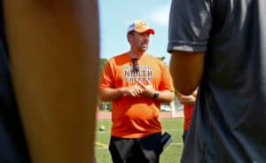 Coach Roy Dow led his Newton North team from the 31st seed to the state title. (Pat Greenhouse/Boston Globe via Getty Images)