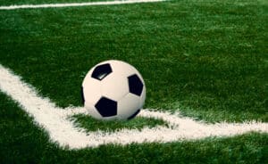 Corner ball, soccer