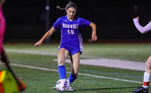 Ally Kelley scored seven goals in four games for Norwell this past week. (Brian Kelly/NESJ)