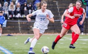 Junior Lily Strong is leading Franklin's offense early on. (Brian Kelly/NESJ)